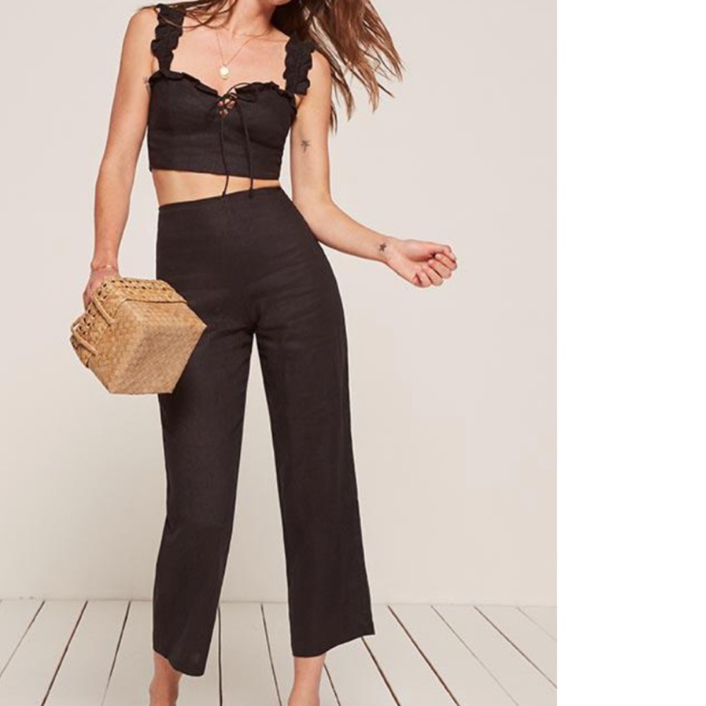 Reformation linen two piece set